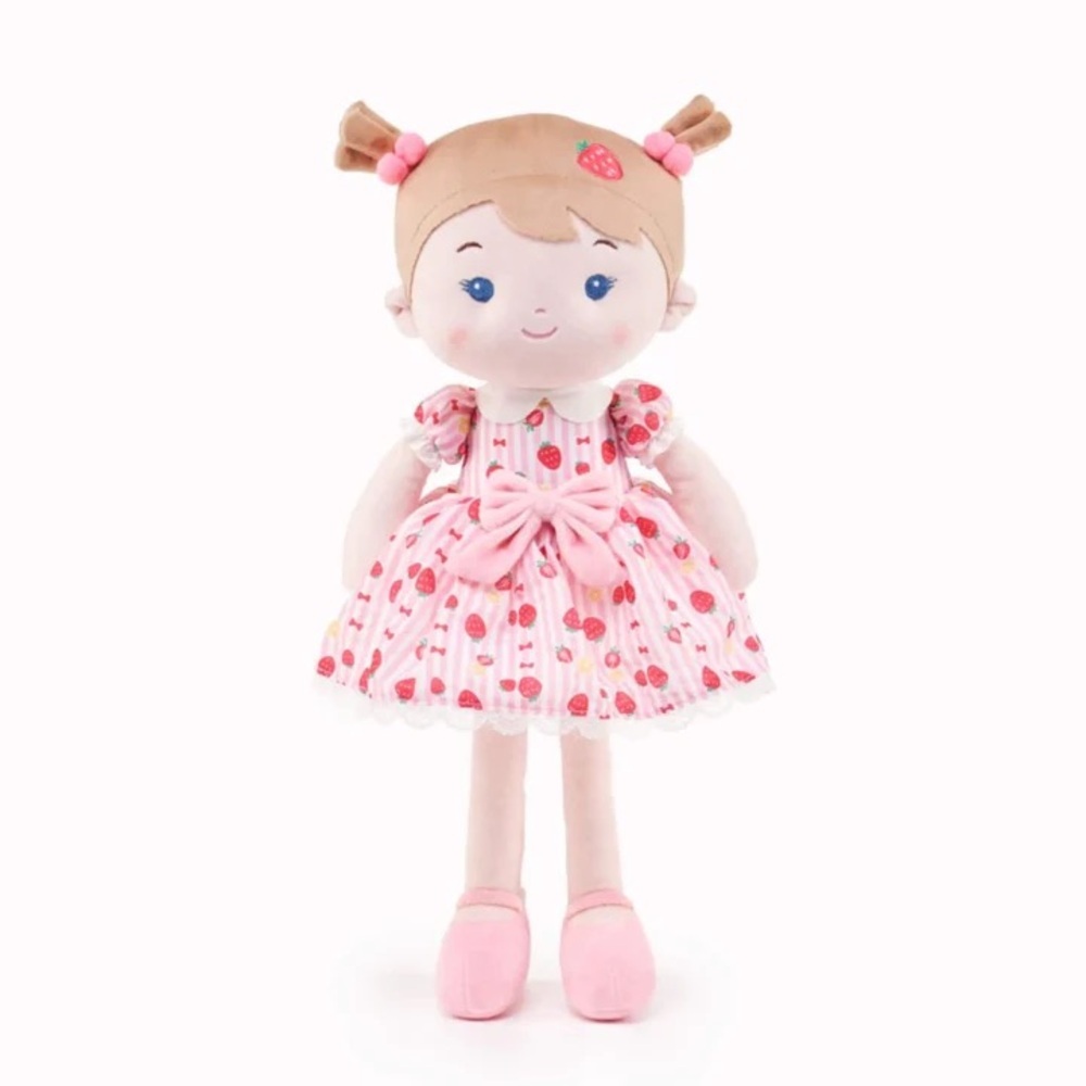 Leyadoll Strawberry Girl Doll Plush Baby 16”